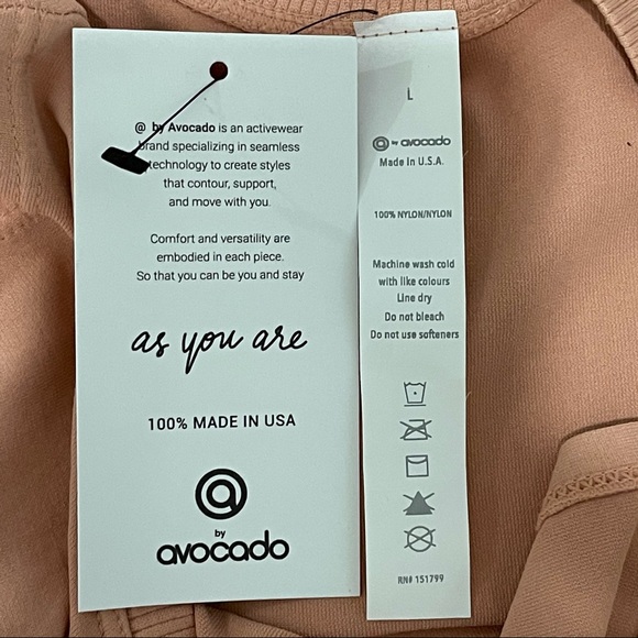 Avocado Go To Cropped Muscle Tank Size Large NEW - Picture 7 of 7